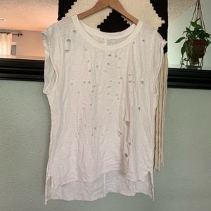 Free People cut out muscle tee size Medium